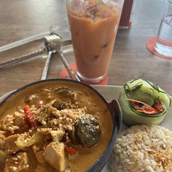 Malai Kitchen - Panang curry sub chicken! - Thai Near Me - Dallas, Texas