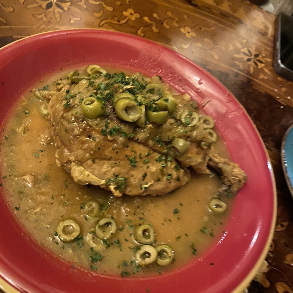 Marrakesh Restaurant - Tagine of Chicken Lemon and Olives - Moroccan Near Me - Portland, Oregon