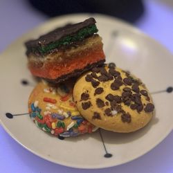 Fortunato Brothers - Clerk: How can i help you? My Brain: Rainbow Cookie 24 something per pound...