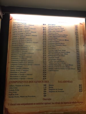 Menu photo 4 Cervantes Rio de Janeiro, RJ Menu photo 4 Cervantes Rio de Janeiro, RJ