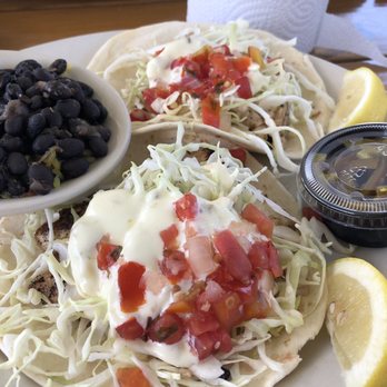 Sunset Grille - Nah a Mahi Tacos were pretty tasty !  Add the hot sauce to them for a really good bite - Seafood Near Me - Saint Augustine, Florida