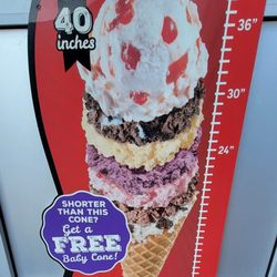 Bruster's Real Ice Cream - The only time I've wished I was shorter...