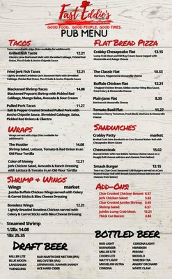 Menu photo 5 Fast Eddies Ocean City, MD Menu photo 5 Fast Eddies Ocean City, MD