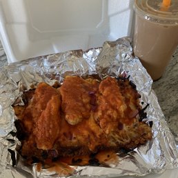Buffalo Chicken Tater Waffles Buffalo Chicken Tater Waffles