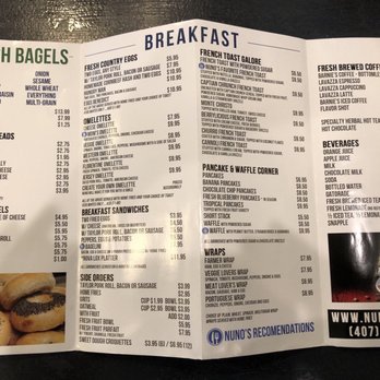 Nuno's Cafe - Breakfast menu - Breakfast & Brunch Near Me - Orlando, Florida Nuno's Cafe - Breakfast menu - Breakfast & Brunch Near Me - Orlando, Florida