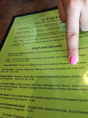 Menu photo 6 Caioti Pizza Cafe Studio City, CA
