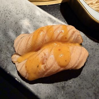 Chubby Cattle BBQ - Las Vegas - Torched salmon nigiri - Barbeque Near Me - Las Vegas, Nevada Chubby Cattle BBQ - Las Vegas - Torched salmon nigiri - Barbeque Near Me - Las Vegas, Nevada