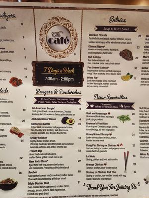 Menu photo 6 The Café Valley Center, CA