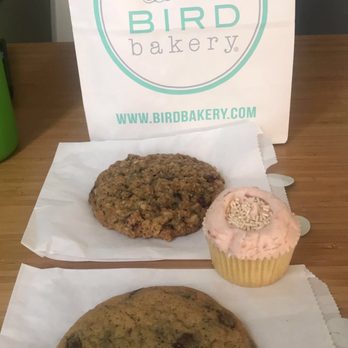 Bird Bakery - Fresh Strawberry Cupcake, Oatmeal Cranberry Walnut Cookie & a chocolate chip cookie - Desserts Near Me - San Antonio, Texas Bird Bakery - Fresh Strawberry Cupcake, Oatmeal Cranberry Walnut Cookie & a chocolate chip cookie - Desserts Near Me - San Antonio, Texas
