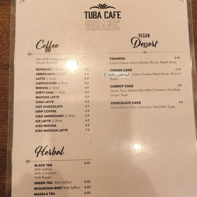Menu photo 2 Tuba Cafe Squamish, BC Menu photo 2 Tuba Cafe Squamish, BC