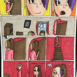 Sheltie Animation Studio - Anime/Manga comic. Done in Prisma markers and ink pens.