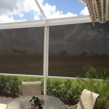 Rolling Shield - Gave us extra coverage on our existing screen enclosure.  ***** - Shades & Blinds Near Me - Hialeah Gardens, Florida
