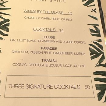 Le Jardinier - Spice drink menu - French Near Me - Miami, Florida Le Jardinier - Spice drink menu - French Near Me - Miami, Florida