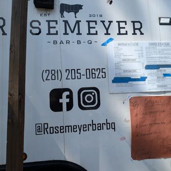 Rosemeyer Bar-B-Q - Barbeque Near Me - Spring, Texas