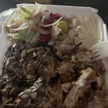 Shish Taouk  - It's so good I couldn't help but dig in! This is the #Mix Shawarma Plate- # 3 - Lebanese Near Me - Mission Viejo, California