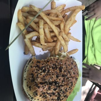 Ironstone Vineyards - burger and fries - Wineries Near Me - Murphys, California