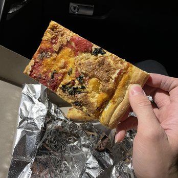 View Pizzeria - Grandma slice.... - Pizza Near Me - Whitestone, New York
