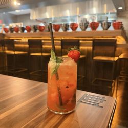 JINYA Ramen Bar - Hackensack - J Girl mocktail (blood orange, strawberry, lemon)