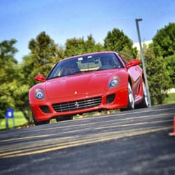 Gotham Dream Cars - The Ferrari 599 GTB cuts through the corners on our autocross course at a Dream Car Sprint