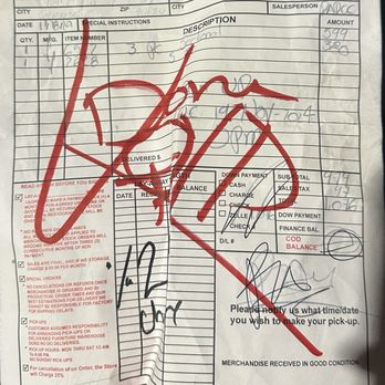 Furniture Warehouse - Their bill, see how they charged me $380 for and item that was priced $350 and charged $97 for taxes in Buena Park, where tax is 7.75% - Furniture Stores Near Me - Buena Park, California Furniture Warehouse - Their bill, see how they charged me $380 for and item that was priced $350 and charged $97 for taxes in Buena Park, where tax is 7.75% - Furniture Stores Near Me - Buena Park, California