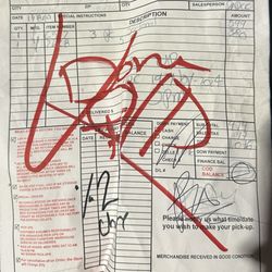 Furniture Warehouse - Their bill, see how they charged me $380 for and item that was priced $350 and charged $97 for taxes in Buena Park, where tax is 7.75%