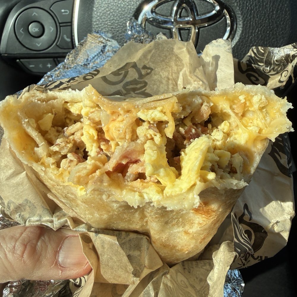 Sancho's Tacos - Bacon Breakfast Burrito - Mexican Near Me - Huntington Beach, California Sancho's Tacos - Bacon Breakfast Burrito - Mexican Near Me - Huntington Beach, California