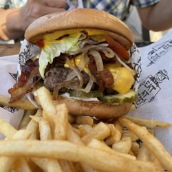 Eat At Joe's - Blue Cheese Bacon Burger