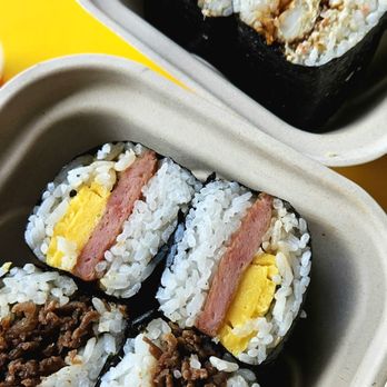 Musubi Square - Bulgogi, spam+egg, soft shell crab, salmon - Asian Fusion Near Me - Anaheim, California