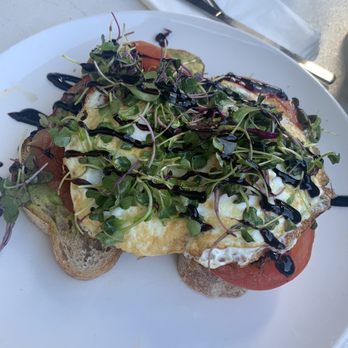Cafe Topes - The Goods Toast with over easy egg - Coffee & Tea Near Me - Carlsbad, California