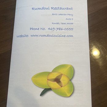Rumdoul - Menu cover. - Asian Fusion Near Me - Rowlett, Texas