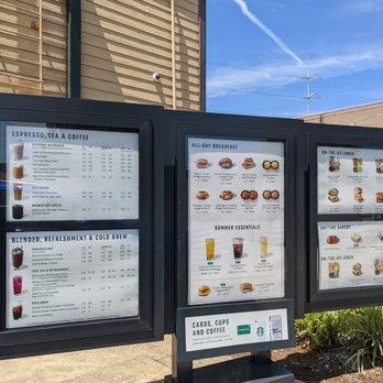 Starbucks - Menu at the drive-thru - Coffee & Tea Near Me - Hermitage, Tennessee