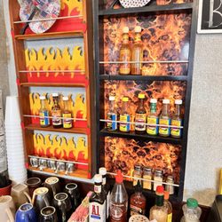 Hot sauce wall