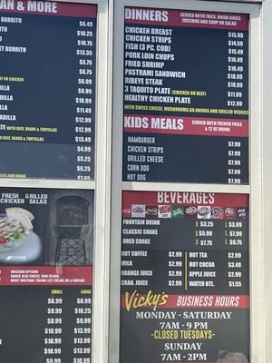 Menu photo 1 Vicky's Jurupa Valley  Riverside, CA