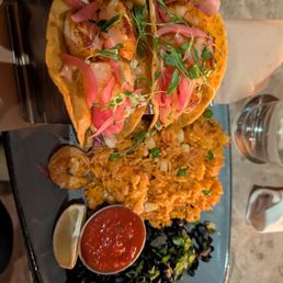 Blackened shrimp tacos