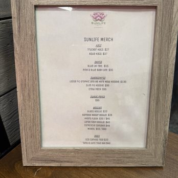 SunLife Organics - Merch menu - Juice Bars & Smoothies Near Me - Los Angeles, California SunLife Organics - Merch menu - Juice Bars & Smoothies Near Me - Los Angeles, California
