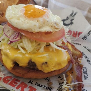 Burgerteca - Cheeseburger added egg - Burgers Near Me - San Antonio, Texas Burgerteca - Cheeseburger added egg - Burgers Near Me - San Antonio, Texas