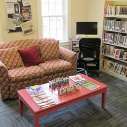 Boothbay Public Library - Very homey and comfy.