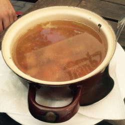 Restaurace Pod Dračí skálou - Polévka s játrovými knedlíčky