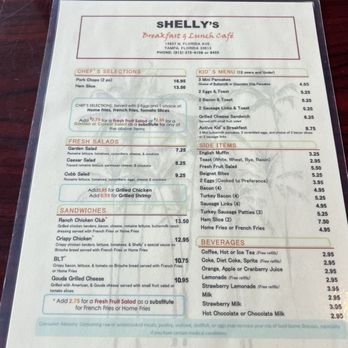Shelly's Cafe - Menu - Breakfast & Brunch Near Me - Tampa, Florida Shelly's Cafe - Menu - Breakfast & Brunch Near Me - Tampa, Florida