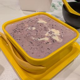 Purple Rice with Taro dessert