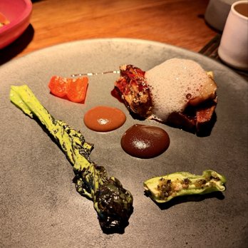Ikoyi - Native Breed Rib, Damson & Pigeon Gravy - African Near Me - London, XGL Ikoyi - Native Breed Rib, Damson & Pigeon Gravy - African Near Me - London, XGL