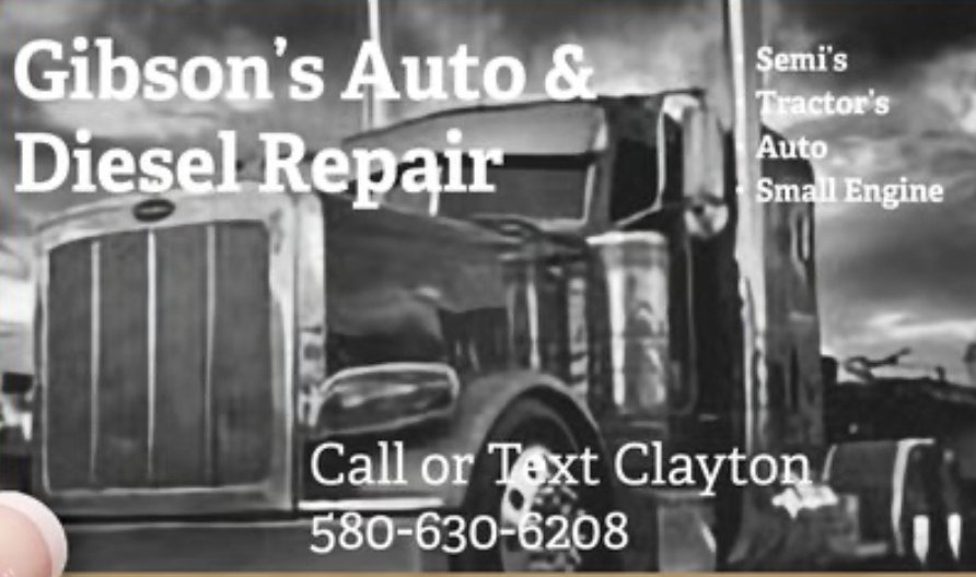 GIBSON’S AUTO & DIESEL REPAIR Wynnewood, Oklahoma Commercial Truck