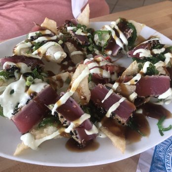 Dockside Waterfront Grill - Tuna nachos! Definitely worth it! - Seafood Near Me - Venice, Florida Dockside Waterfront Grill - Tuna nachos! Definitely worth it! - Seafood Near Me - Venice, Florida