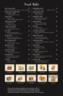 Menu photo 8 Sushi Yokohama Dallas, TX