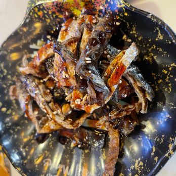 Sushi Miroku - Salmon Skin Salad (crisp and flavorful) - Japanese Near Me - Tinley Park, Illinois Sushi Miroku - Salmon Skin Salad (crisp and flavorful) - Japanese Near Me - Tinley Park, Illinois