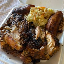 Jamaican Style Jerk - Jerk Chicken with Rice and Beans