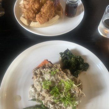 The Plot - Chicken and waffles, sweet potato gravy concoction of goodness - Vegan Near Me - Oceanside, California The Plot - Chicken and waffles, sweet potato gravy concoction of goodness - Vegan Near Me - Oceanside, California