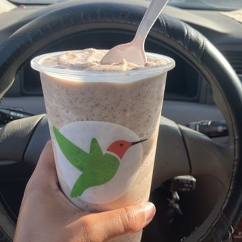 Robeks Fresh Juices & Smoothies - I ordered a medium Cookie Monster icy with pea protein instead of whey and multivitamin instead of recovery. - Juice Bars & Smoothies Near Me - Reseda, California