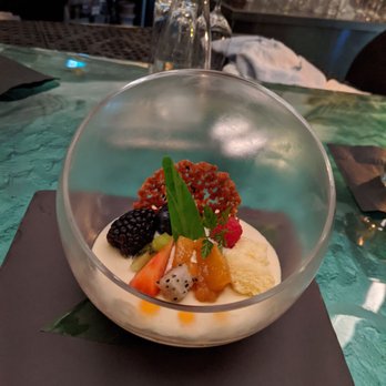 Miku - Yuzu tea mousse dessert - Japanese Near Me - Vancouver, British Columbia