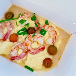 Blade & Wave - Wild Argentine Shrimp & Grits